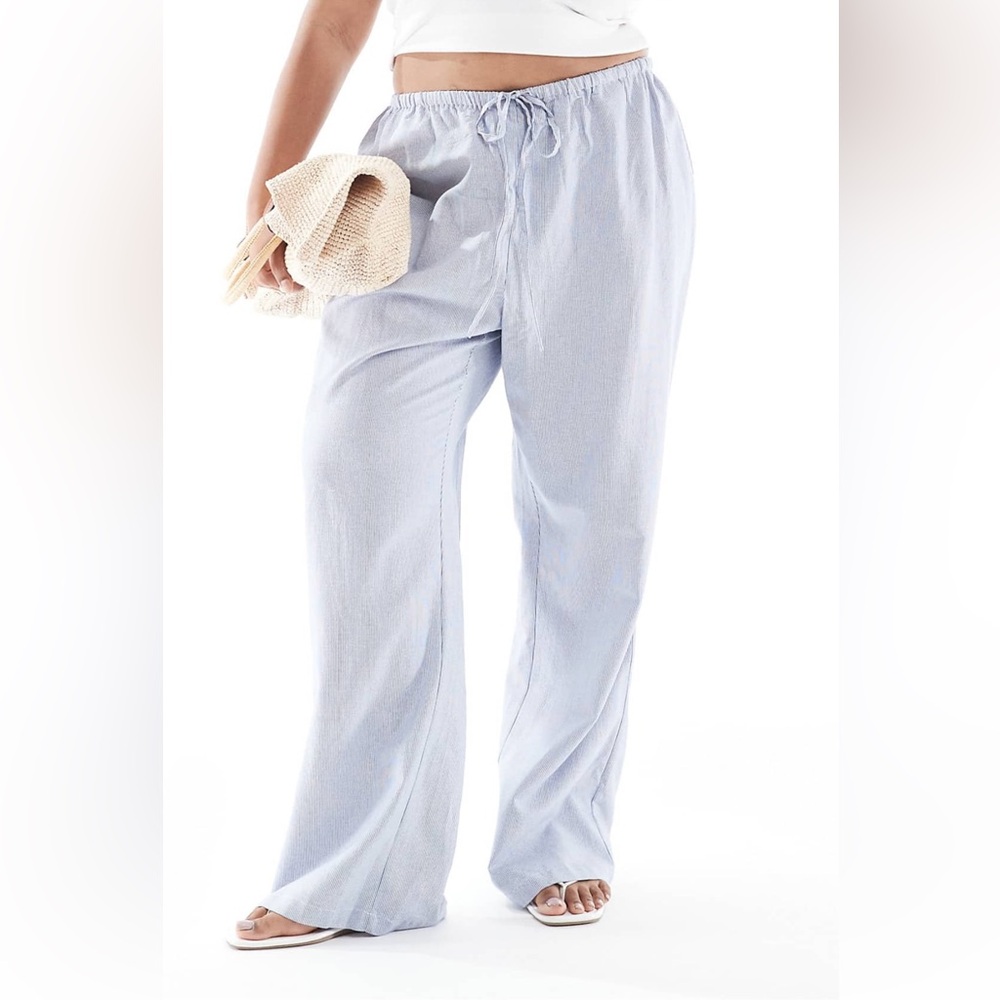 Light Blue Linen Pants